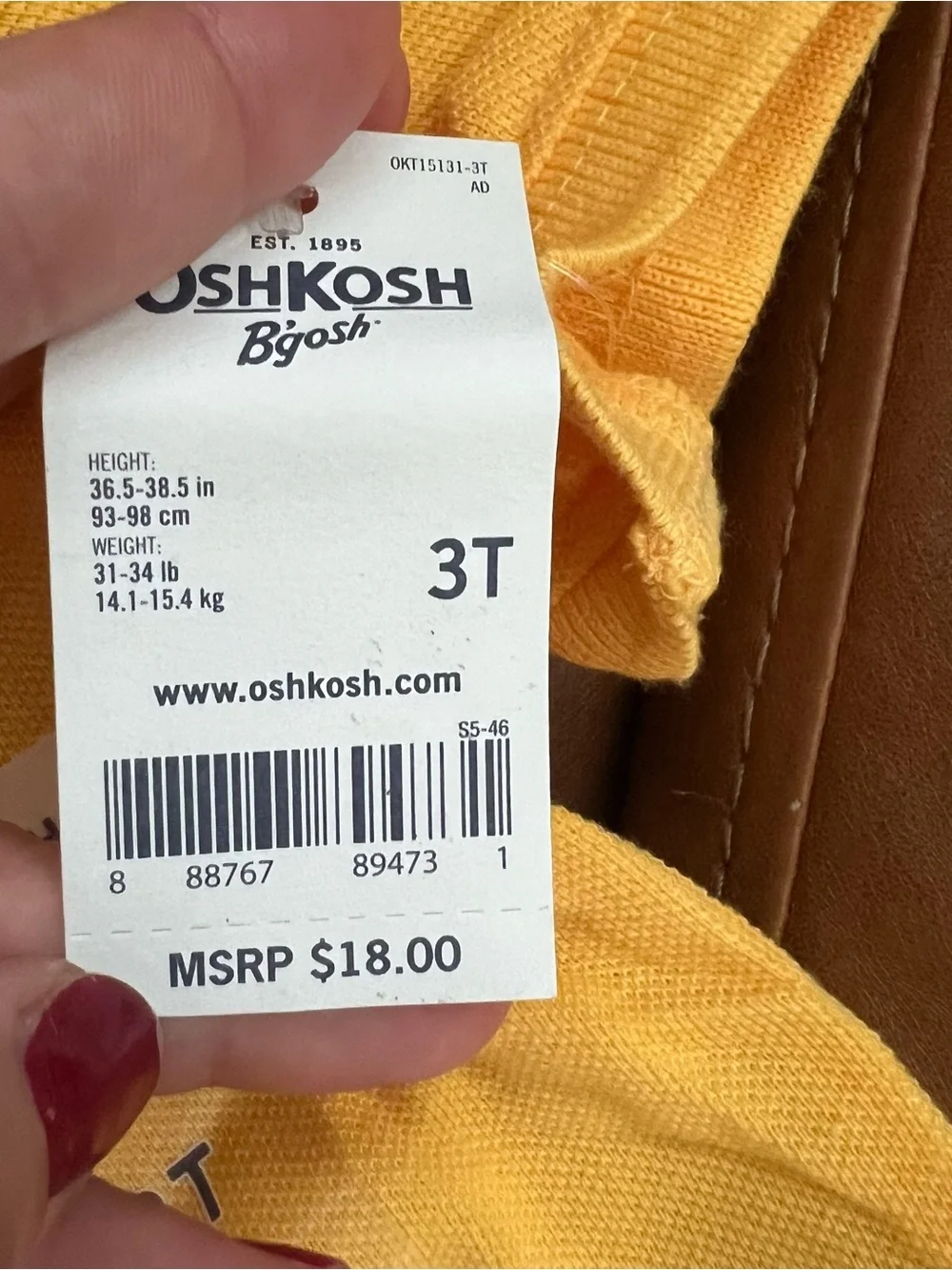OshKosh B'gosh Boys Red Dino Tracker Graphic Tee & Yellow Polo Cotton Sz 3T NWT